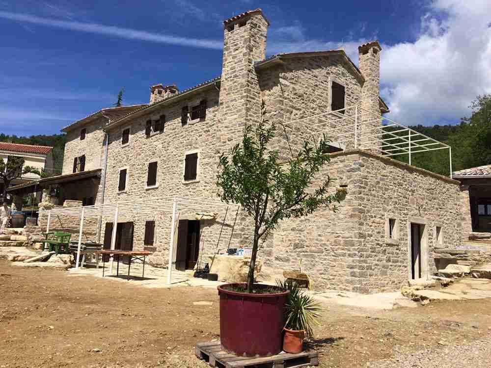 Traditional Croatian stone building architecture